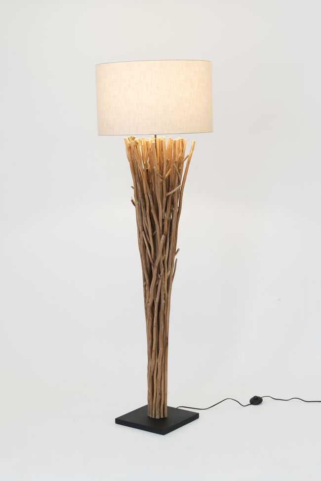 Stehlampe 1-flammig Palmaria Wood