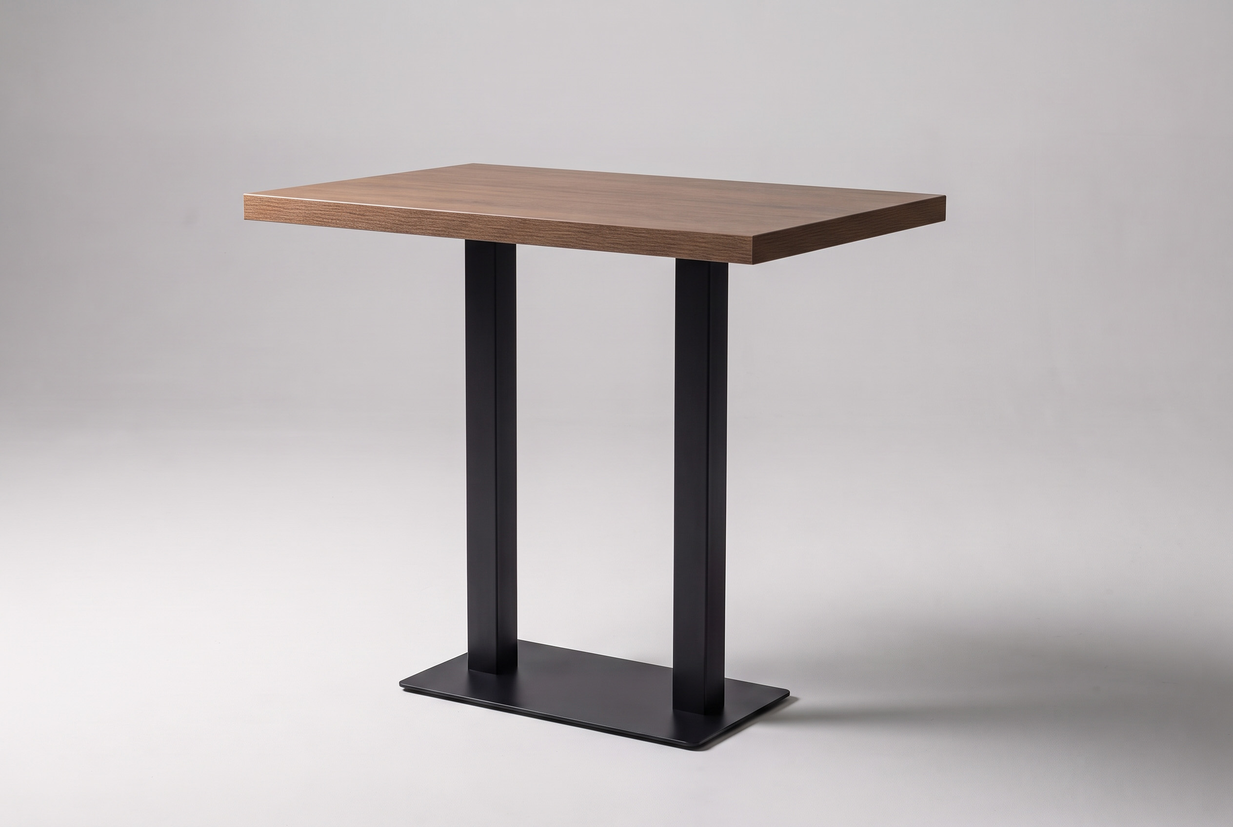 Yüksek masa 100x70cm meşe açık ahşap görünümlü yüksek masa bar masası