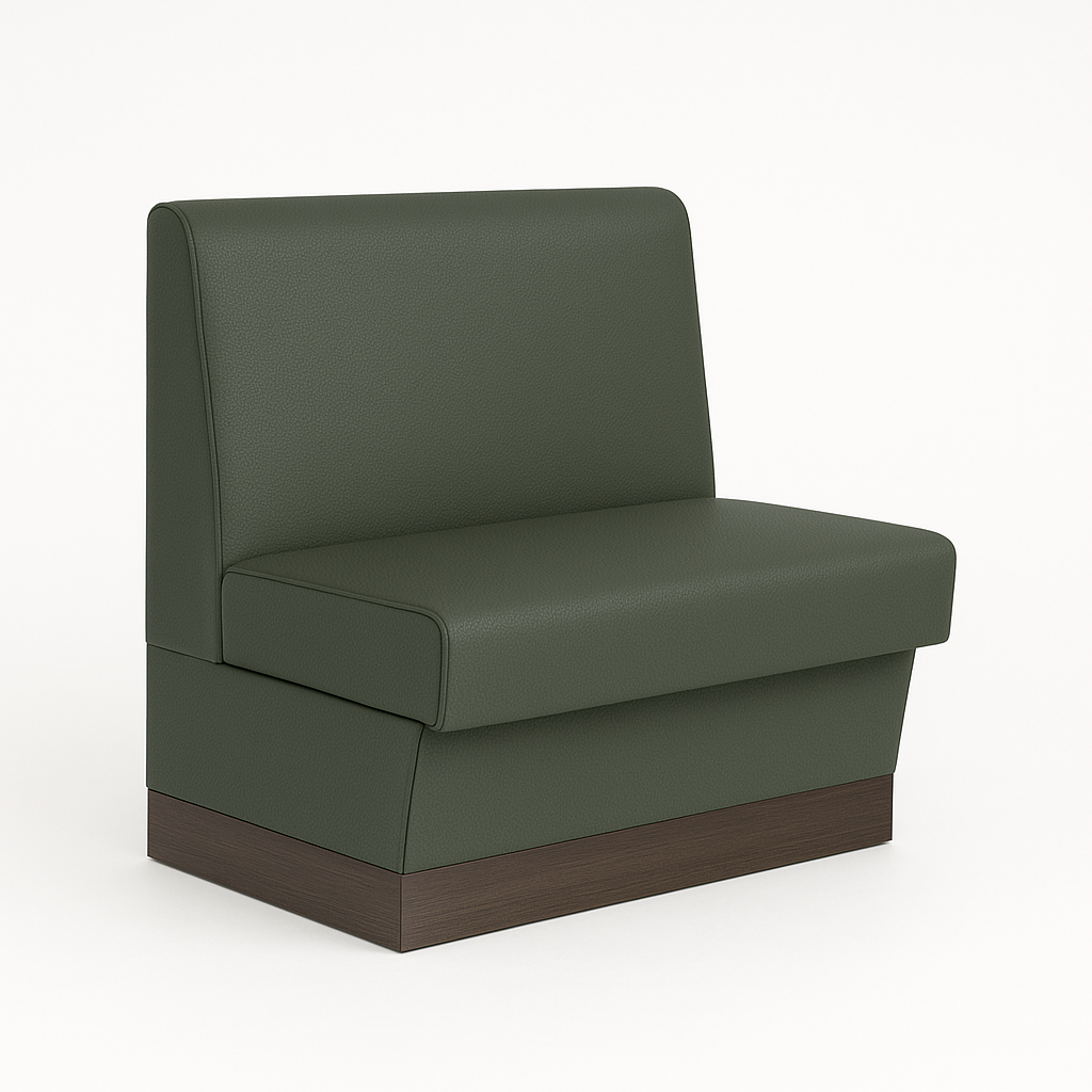 Gastrobank 60cm Olivgrün Kunstleder Florenz Sitzbank Dinerbank