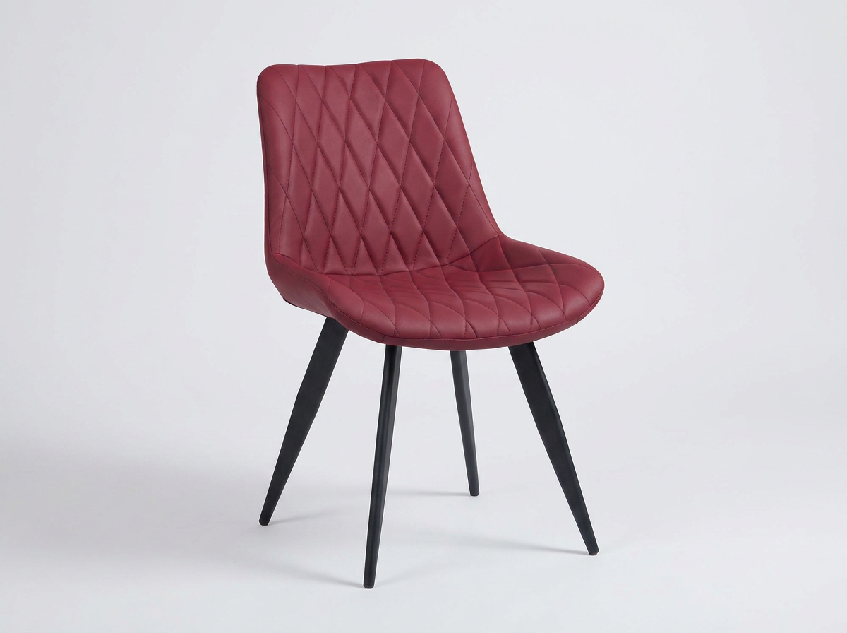 Restaurant Bistro Stuhl Kunstleder Rot gepolstert Scarlet