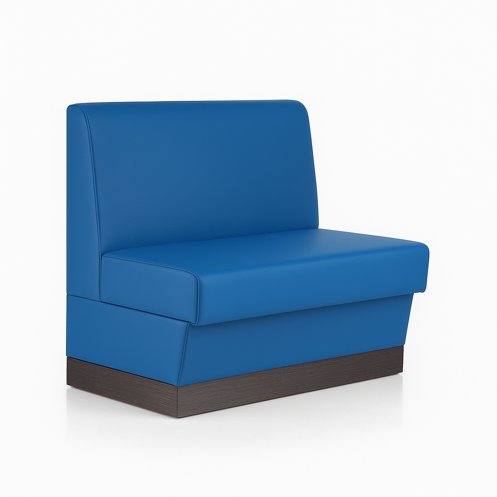 Gastrobank 60cm Dola Blau Kunstleder Florenz Sitzbank Dinerbank