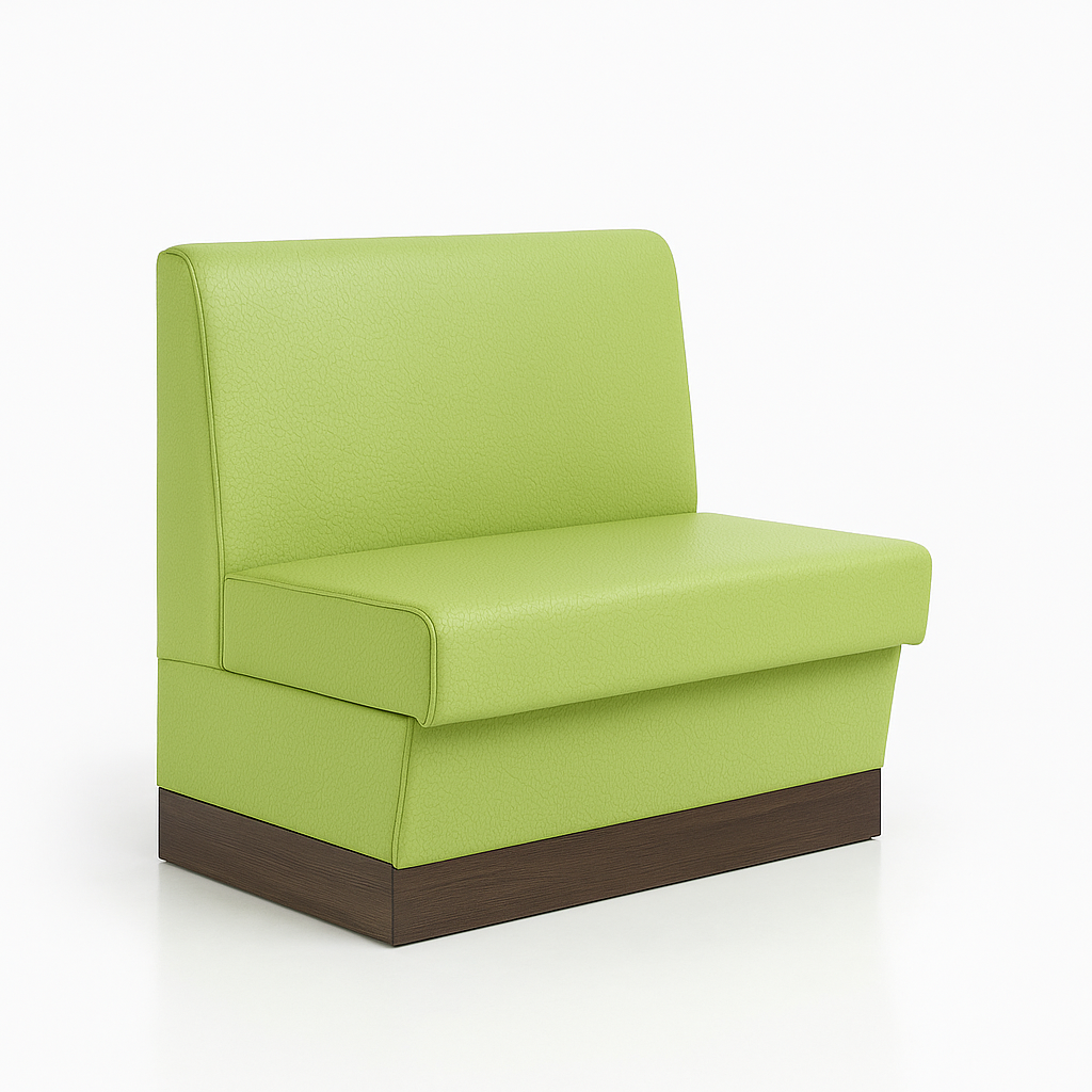 Gastrobank 60cm Grün Kunstleder Florenz Sitzbank Dinerbank